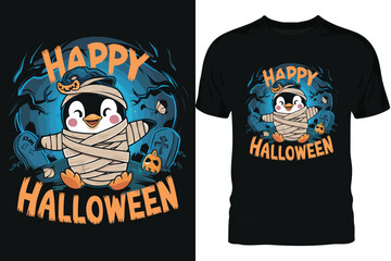 Happy Halloween TShirt Design Colorful Graphic Halloween, Poster halloween Vector Design Art