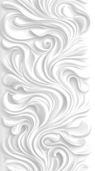 Fototapeta premium A textured white design featuring flowing, abstract shapes.