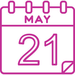 21 May Vector Icon Design