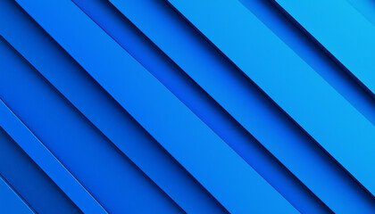 A vibrant abstract design featuring layered blue stripes, creating depth and texture for backgrounds or digital art.