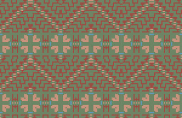 Indonesia Ethnic Pattern Sweatshirtfolk Embroidery, Aztec Geometric Ornament Print. Design for Carpet, Wallpaper, Clothing, Wrapping, Fabric