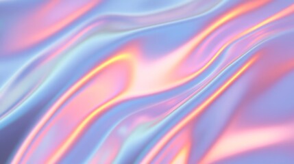 Fototapeta premium Glowing neon light blends in smooth, flowing color gradient