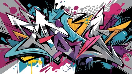 Obraz premium Abstract Graffiti Art Background