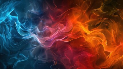 This background impresses with calm chaos, where every color has its place