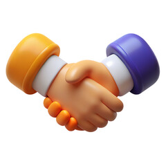 hand shake 3D icon png business agreement handshake 
