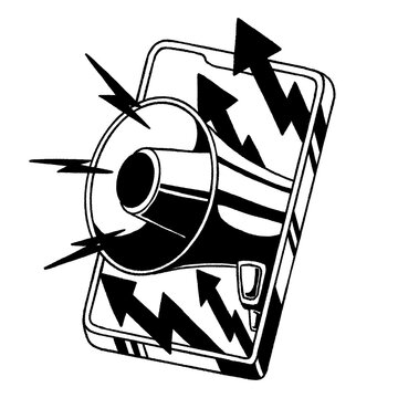 recommend clip art: Png online marketing megaphone illustration, transparent background