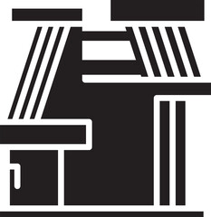 Modern House Glyph Icon