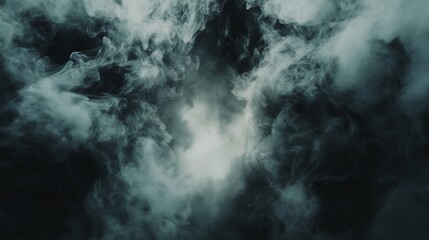 Fototapeta premium Smoke fog effect cloud misty realistic background