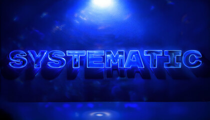 systematic Word on blue background