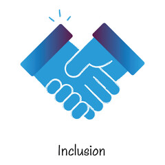 Inclusion Icon Design. Representing Diversity.Unity.Acceptance.Cooperation. EPS icon.