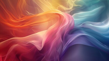 Obraz premium This abstract background is full of playful shades of orange, pink, purple and blue that harmoniously intertwine to create an energetic and lively visual effect, like a fireworks display of emotions