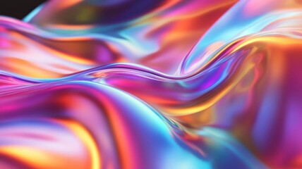 Obraz premium Abstract Iridescent Fluid Background