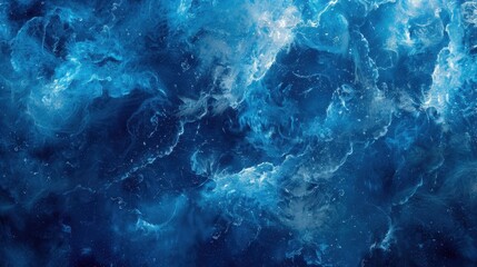 Obraz premium A soft and nebulous blend of blues that creates an otherworldly cloud effect, evoking a sense of mystery