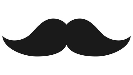English mustache design element transparent png