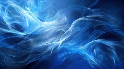 Obraz premium Delicate blue shades resembling a light enveloping nebula. This background is full of dreaminess and mystery