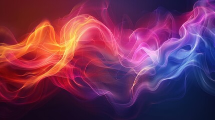 Orange, pink and blue impress with their harmony, creating a visual symphony