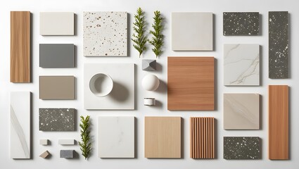 Modern Interior Design Materials Palette