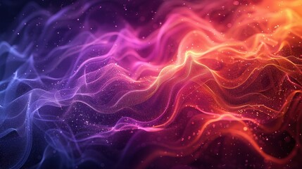 Obraz premium Abstract background in the form of smoke of different colors, pink, orange, purple, intertwining with each other