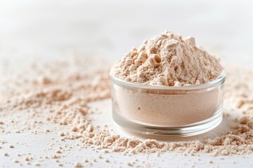 Closeup of protease extract with a protein source.