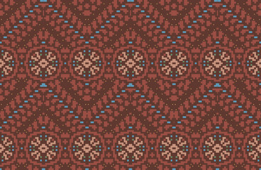 Abstract Ethnic Korea Traditional Patternfolk Embroidery, Aztec Geometric Ornament Print. Design for Carpet, Wallpaper, Clothing, Wrapping, Fabric