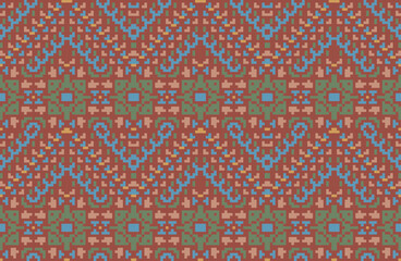 Printing Industry Arabic Pattern Designfolk Embroidery, Aztec Geometric Ornament Print. Design for Carpet, Wallpaper, Clothing, Wrapping, Fabric