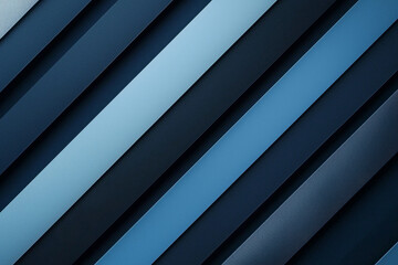 Obraz premium A visually striking abstract design featuring diagonal stripes in varying shades of blue, creating a modern aesthetic.