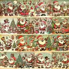 Halloween cartoon vintage illustration. AI generated illustration