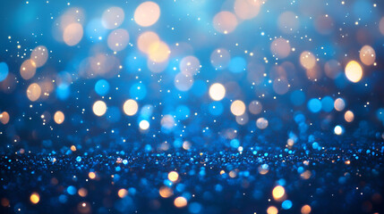 Abstract bokeh background sky blue glitter lights texture. Abstract beautifull lights  background  sky blue Bokeh Proton Shapes Sphere  shiny background purple graphics with bokeh space for text