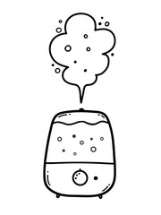 Line art vector illustration of Humidifier