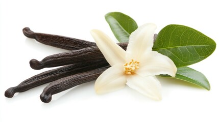 Vanilla Bean Flower and Pods