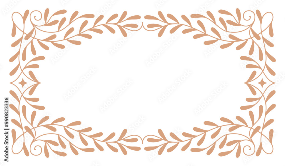 Aufkleber vector design element and illustration in simple linear style - boho arch logo design element and fr