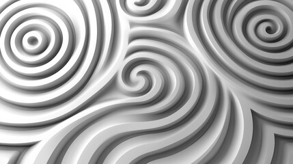 Obraz premium Elegant abstract patterns of swirling lines in gray tones create a modern and dynamic visual effect for design projects.