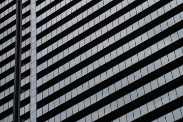 Modern office building. Architectural detail of modern building. Business concept of successful industrial architecture.