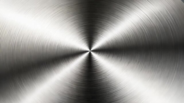 Sleek metallic texture with radial brushed finish