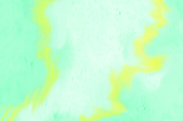 Green whit yellow line abstract watercolor background