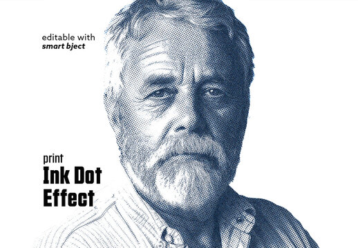 Print Ink Dot Effect
