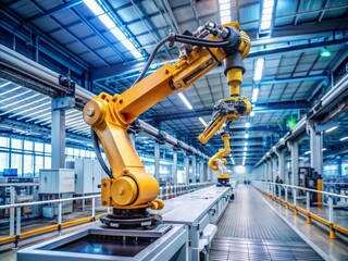 Advanced sensing and gripper technology integrated into industrial robot arm facilitates fast and accurate placement of