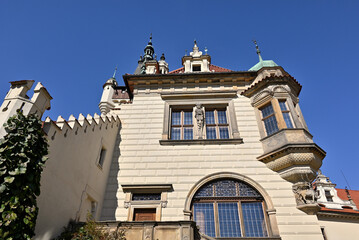 Pruhonice Park and Castle complex, National Cultural Monument and UNESCO World Heritage site, one of the most beautiful parks in Prague, Czech Republic