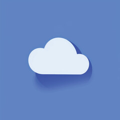 Minimalist cloud icon design