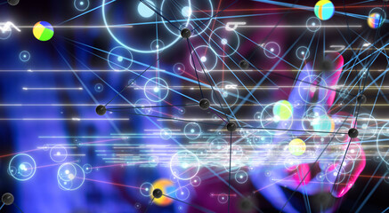 conference Digital Network and data concept 3d