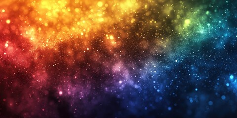 Obraz premium Iridescent Rainbow Textures in Low Resolution Background