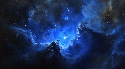 Obraz premium Space Galaxy Night Sky With Cosmic Clouds ,Universe science astronomy. Illustration Background