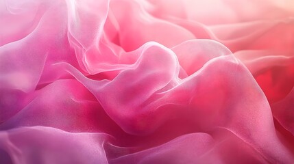 Obraz premium Captivating vibrant pink abstract art piece with a soft dimensional that showcases modern and creative visual design