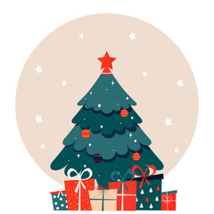 Christmas tree with gifts