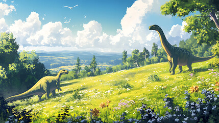 Charming background with a peaceful cricket ground, featuring lush green grass, a scoreboard, and a calm day