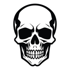 Obraz premium Skull silhouette vector