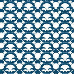 Fototapeta premium Elegant Japanese wave pattern
