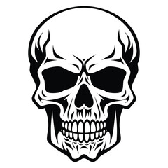 Skull silhouette vector