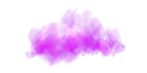Fototapeta premium Fantastic purple smoke. Magic smoke. Smog cloud on podium or stage. Fog vapor over ground or water surface, magic haze. PNG. 