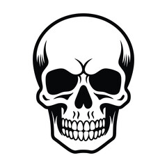 Fototapeta premium Skull silhouette vector